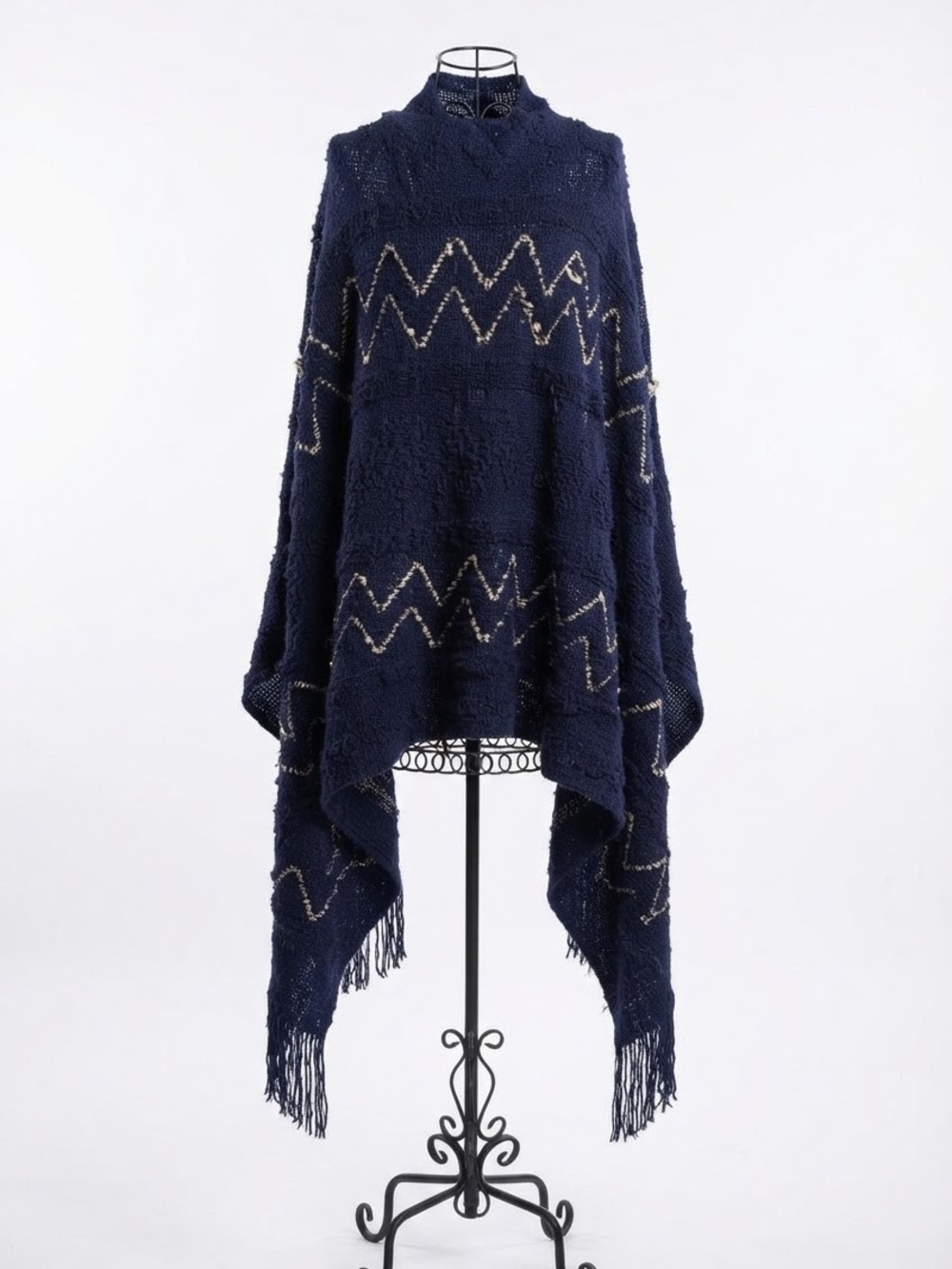 Navy blue cape by Anna Morgan